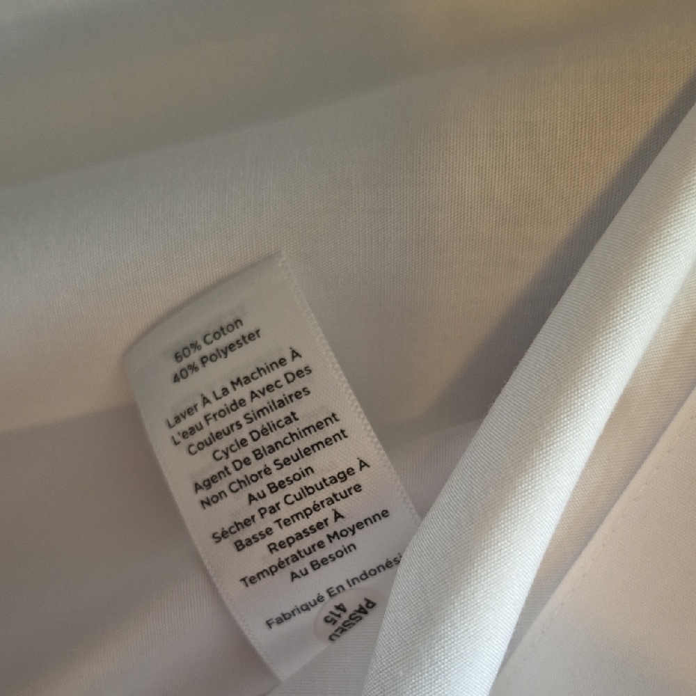 Talbots White Sleeveless Collared Button-Down Shi… - image 4